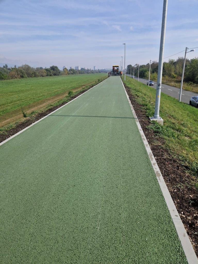Asfalt u boji, Eko asfalt, Zeleni asfalt, Biciklistička staza