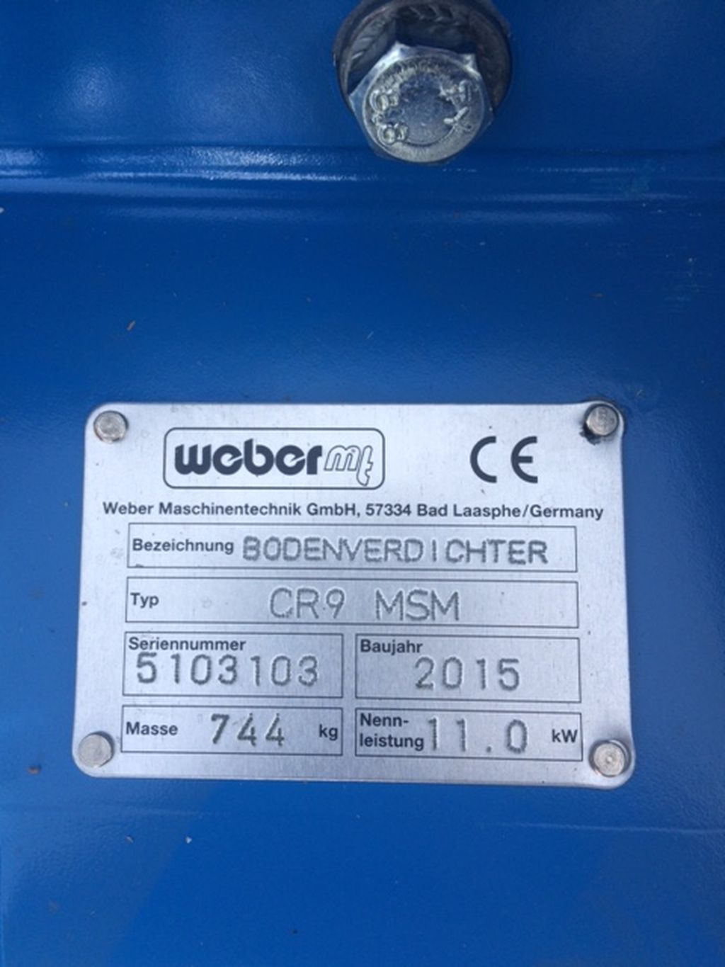 WEBER REVERZIBILNA VIBRO-PLOČA CR 9 MSM